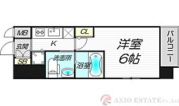 エスリード新大阪NORTH 1Kの間取図画像