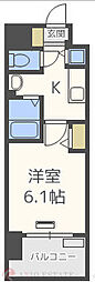 ララプレイス新大阪シエスタ 1Kの間取図画像