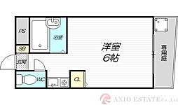 メゾンアンティーム 1Kの間取図画像