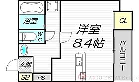 PREGNO456  ｜ 大阪府大阪市東淀川区下新庄4丁目5-6（賃貸アパート1R・2階・25.03㎡） その2