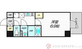 MELDIA CREST OSAKA NORTH  ｜ 大阪府大阪市東淀川区西淡路5丁目9-10（賃貸マンション1K・4階・23.49㎡） その2