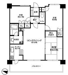 間取図画像 3LDK