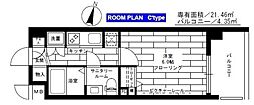 ステージグランデ三軒茶屋アジールコート 1Kの間取図画像