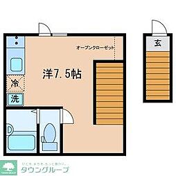 KewelYouga2 ワンルームの間取図画像