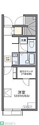 レオネクスト松陰 1Kの間取図画像