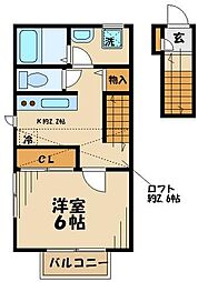 プロシード 1Kの間取図画像