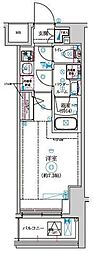 京王井の頭線 高井戸駅 徒歩10分の賃貸マンション 2階1Kの間取り