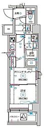 京王井の頭線 高井戸駅 徒歩10分の賃貸マンション 2階1DKの間取り