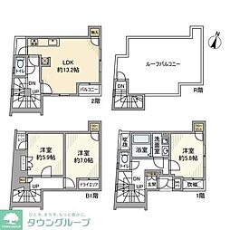 ラビ代々木上原 1階3LDKの間取り