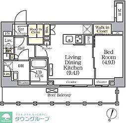 ARKMARK世田谷砧 5階1LDKの間取り