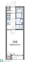 クレイノＦＲＥＥＳＩＡ 1階1Kの間取り