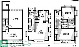 千歳台貸家 3SLDKの間取り