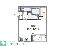 サンサーラ2 ワンルームの間取図画像