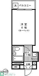 ペガサスマンション経堂 ワンルームの間取図画像