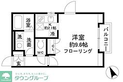 リラ下北沢 1Kの間取図画像