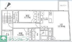 Parkfamille用賀 2LDKの間取図画像