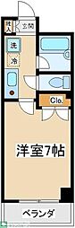 サン・パラッツオ参番館 1Kの間取図画像
