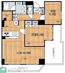 Evergreen 2LDKの間取図画像