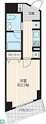 ロワジール三軒茶屋 1Kの間取図画像