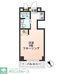 はやしビル ワンルームの間取図画像