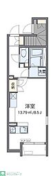 LEONEXTサウスフローラ ワンルームの間取図画像