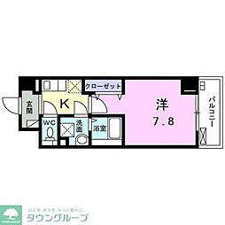 グレイスフォレスト 1Kの間取図画像