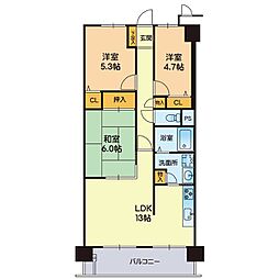 間取図画像 3LDK