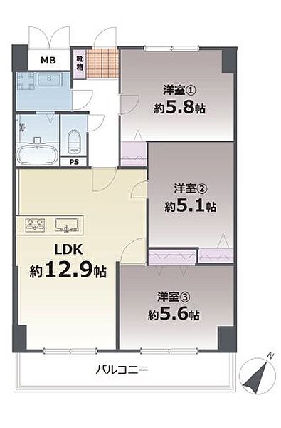 間取りを拡大表示