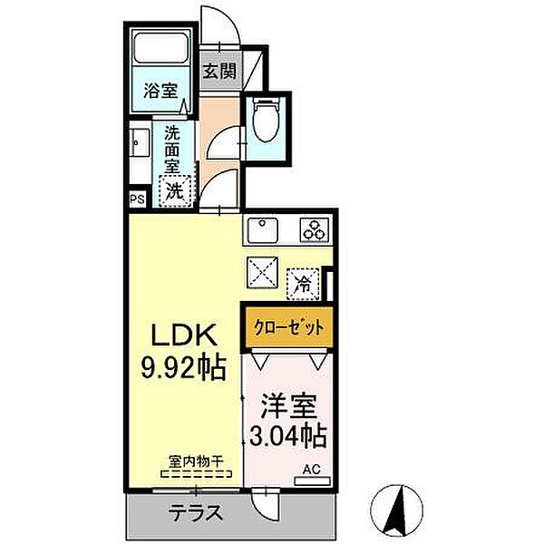 エクセリア春日町 101｜東京都練馬区春日町3丁目(賃貸アパート1LDK・1階・32.38㎡)の写真 その3