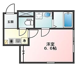 ＧＲＡＮＴ　ＨＯＭＥＳ　　上落合 1階1Kの間取り