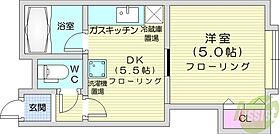 NORTHVILLA桑園  ｜ 北海道札幌市中央区北十三条西15丁目（賃貸アパート1DK・3階・22.68㎡） その2