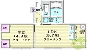 パールドブルム花川  ｜ 北海道石狩市花川南三条3丁目（賃貸マンション1LDK・3階・31.86㎡） その2