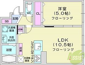 ティラミス  ｜ 北海道札幌市北区北三十二条西3丁目（賃貸マンション1LDK・4階・36.38㎡） その2