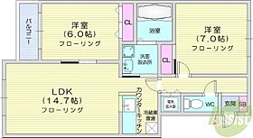 北海道札幌市北区屯田十条1丁目（賃貸アパート2LDK・2階・60.38㎡） その2