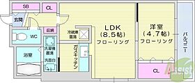 北海道札幌市北区北十三条西3丁目（賃貸マンション1LDK・5階・34.84㎡） その2