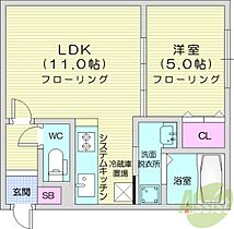 北海道札幌市北区北三十四条西4丁目（賃貸マンション1LDK・3階・35.21㎡） その2