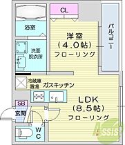 北海道札幌市東区北八条東1丁目（賃貸マンション1LDK・13階・29.80㎡） その2