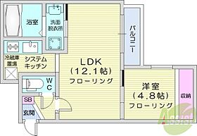 北海道札幌市東区北十七条東14丁目（賃貸マンション1LDK・2階・37.90㎡） その2