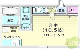 ルーミナスあいの里  ｜ 北海道札幌市北区あいの里三条2丁目（賃貸アパート1K・2階・25.51㎡） その2