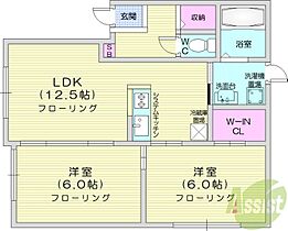 クレオフィールド  ｜ 北海道札幌市北区新琴似八条15丁目（賃貸アパート2LDK・1階・54.97㎡） その2