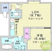 北海道札幌市東区北三十条東12丁目（賃貸アパート1LDK・3階・35.04㎡） その2