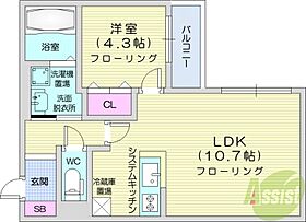 Pommeraie北円山  ｜ 北海道札幌市中央区北七条西19丁目（賃貸マンション1LDK・1階・38.79㎡） その2