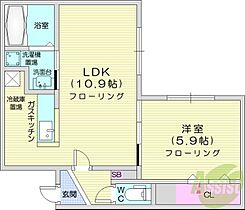 北海道札幌市東区北十七条東18丁目（賃貸マンション1LDK・3階・36.30㎡） その2