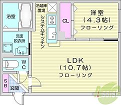 北海道札幌市東区北二十二条東1丁目（賃貸マンション1LDK・2階・34.13㎡） その2