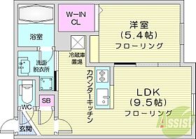 北海道札幌市東区北七条東3丁目（賃貸マンション1LDK・5階・33.04㎡） その2