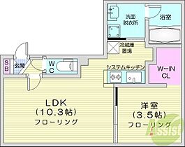 angelot　Nishino　1-2  ｜ 北海道札幌市西区西野一条2丁目（賃貸マンション1LDK・4階・33.83㎡） その2