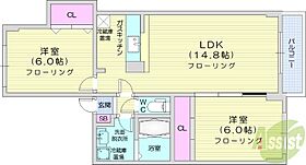 ルミエール  ｜ 北海道札幌市北区新琴似一条4丁目（賃貸マンション2LDK・3階・55.41㎡） その2