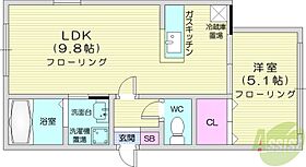 北海道札幌市北区北二十三条西6丁目（賃貸マンション1LDK・4階・33.13㎡） その2