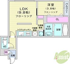 ガイアールS6  ｜ 北海道札幌市中央区南六条西9丁目（賃貸マンション1LDK・4階・33.39㎡） その2