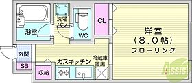 ベルデュール麻生  ｜ 北海道札幌市北区北三十八条西4丁目1-20（賃貸マンション1K・3階・25.66㎡） その2